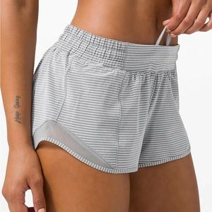 Lululemon hotty hot striped shorts size 4